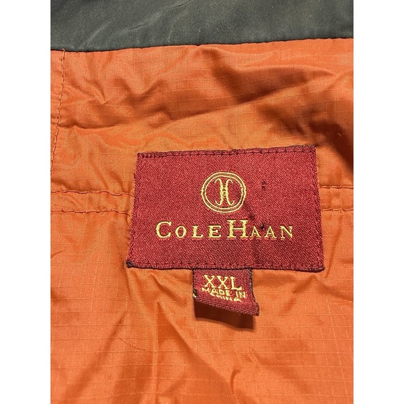 Cole Haan Jacket Mens XXL Brown Orange Zip Up Midweight Streetwear Jacket - Picture 2 of 7
